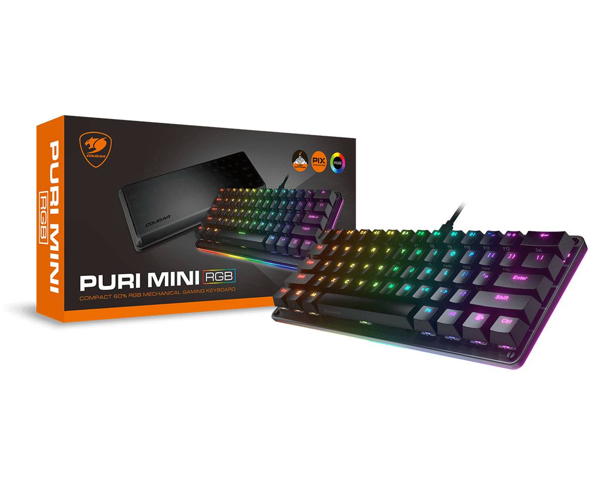 Teclado COUGAR PURI MINI MECANICO RGB (37PRMRM1MI.0002) Switches-Mecánico - Teclado COUGAR PURI MINI MECANICO RGB (37PRMRM1MI.0002) Switches-Mecánico -